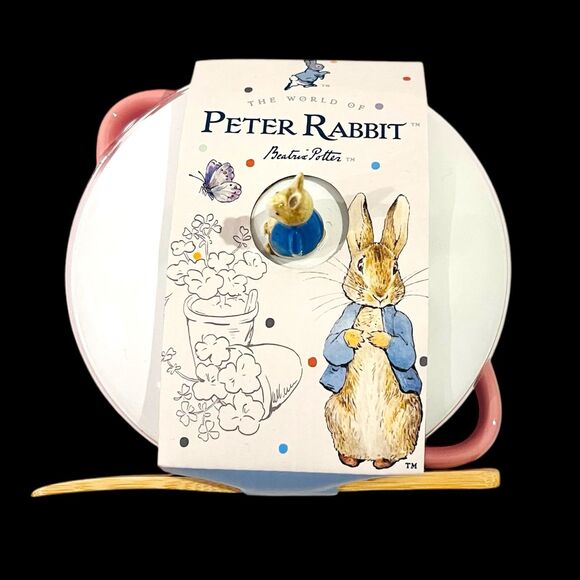 Peter Rabbit Bunny Easter Mini Brie Bake & Serve Set With Spreader - Picture 5 of 9